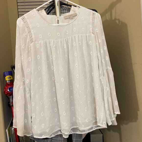 LOFT white blouse - size XS - Picture 1 of 4
